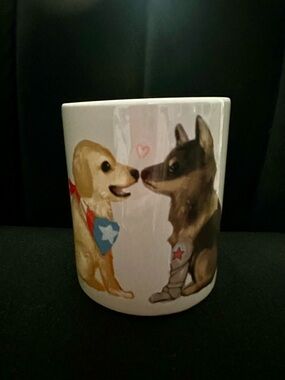 Captain America Steve Rogers & Winter Soldier Bucky Barnes Puppy Coffee Mug